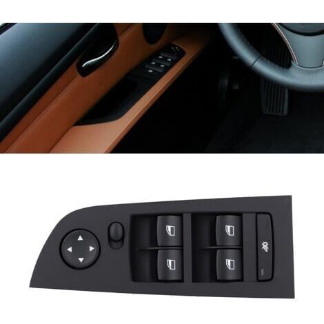 Fensterheberknopf für BMW 1er E87, Fensterheberschalter, Ersatz-Fensterheberknopf 61319217329, passend für BMW 3er E90 (2005–2011) / E91 (2004–2011)