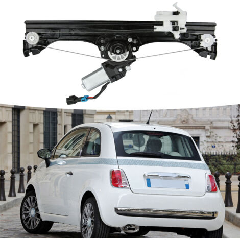 [Fensterhebermotor] + [Motoreinheit] + [68070267AD/68070267AE] + [Links vorne für Fiat 500 2012-2019]