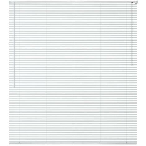 Fensterjalousien Aluminium 160x160 cm Weiß 09439