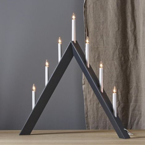 Fensterleuchter "Arrow", 7-flammig, grau