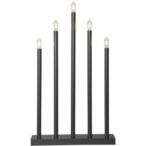 Fensterleuchter "Holy", 5-flammig, grau