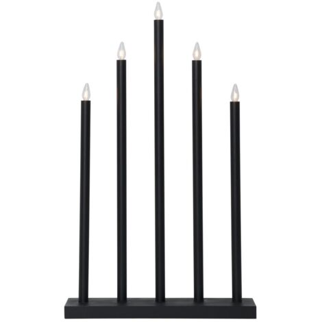 Fensterleuchter "Holy", 5-flammig, schwarz