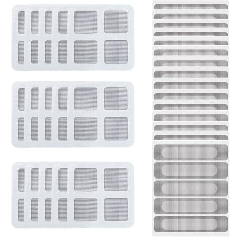 Fensterreparaturset (30-teilig) zur Reparatur von Moskitonetzen, Fliegengittern und Gipskartonwänden, praktisch für Haus und Garten