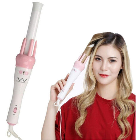Fer à Boucler Lisseur Rotatif Boucle Les Cheveux Frisés Peigne Automatique