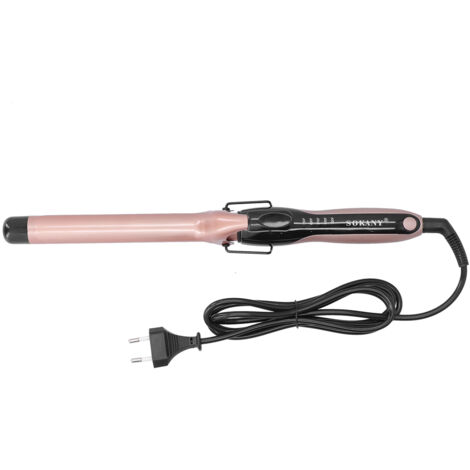 Fer à boucler PTC céramique 25mm portable, lisseur électrique prise EU 220‑240V