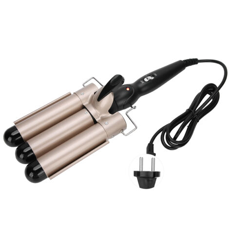 Fer à friser 3 barillets réglable, lisseur, cranteur et boucleur pour coiffure, 32mm, prise EU 110V-240V