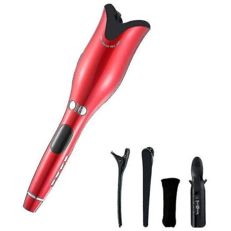 Fer à friser automatique rotatif à air chaud, anti-brûlure, en forme de rose rouge