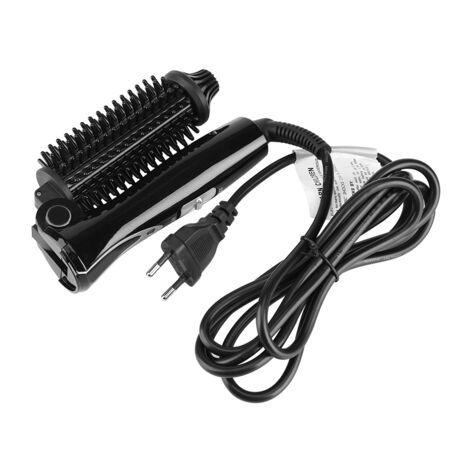 Fer à friser céramique tourmaline ionique, brosse à cheveux pliable, outils de coiffure pour l'Europe