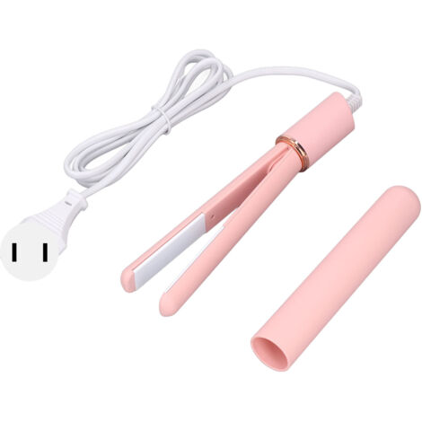 Fer à friser mini chauffe rapide multifonction 2 en 1 lisseur et boucleur pour voyage prise US 110V