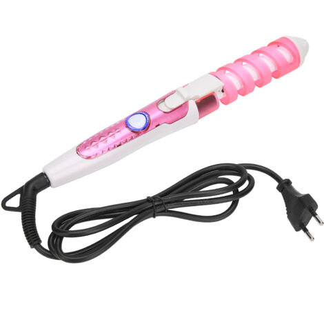 Fer à friser spiral électrique pour cheveux, lisseur boucles chauffant, outil coiffure 110-240V prise EU