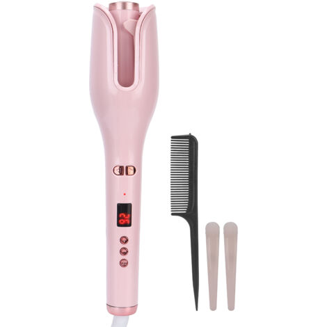 Fer à lisser automatique rotatif en forme de rose, portable pour des boucles parfaites, prise européenne 110‑240V