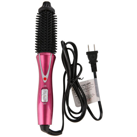 Fer à lisser électrique pliant portable, brosse à friser avec prise US, outil de coiffure beauté