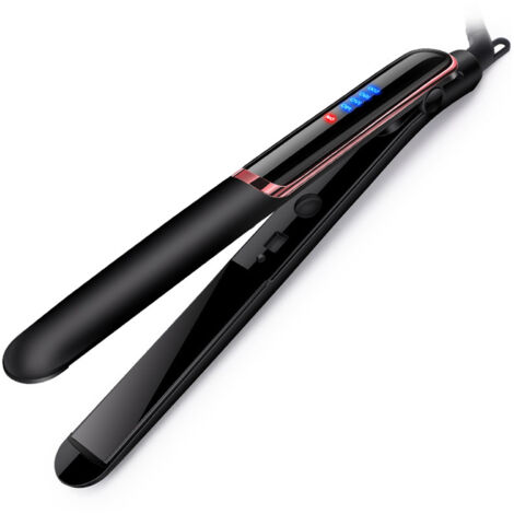 Fer à lisser et boucler 2 en 1, 4 températures, chauffage rapide, lisseur et curling pour cheveux