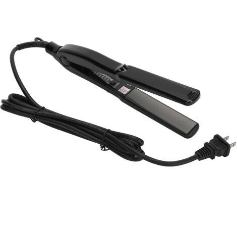 Fer à lisser et boucler électrique professionnel 220V - Lisseur à double fonction noir
