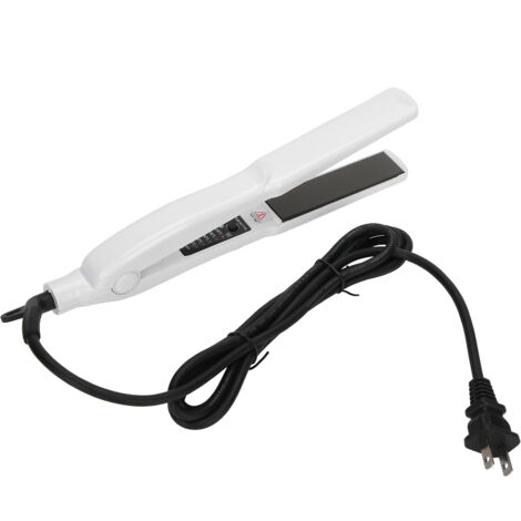 Fer à lisser et boucler électrique professionnel 220V - Lisseur à double usage blanc