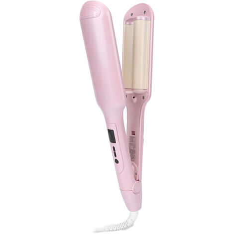 Fer à Lisser Intelligent à Température Constante, Chauffage Rapide 30s, Rotation 360° avec Double Tube pour Cheveux Bouclés, Voyage, Prise EU 220V