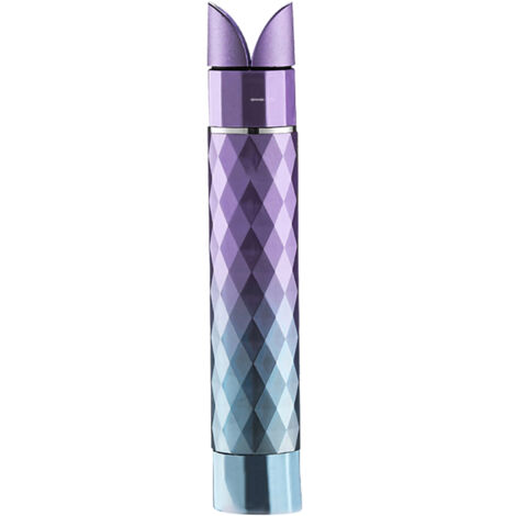 Fer à lisser portable chauffage rapide en forme de rouge à lèvres rétractable pour voyage AC 100-240V violet