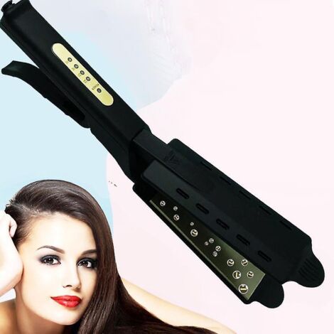 Fer à lisser professionnel en céramique ionique à vapeur de tourmaline pour coiffure de salon