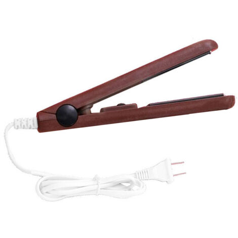 Fer à Lisser Professionnel Portable Chauffage Rapide Lisseur Boucleur Outil Coiffure Café