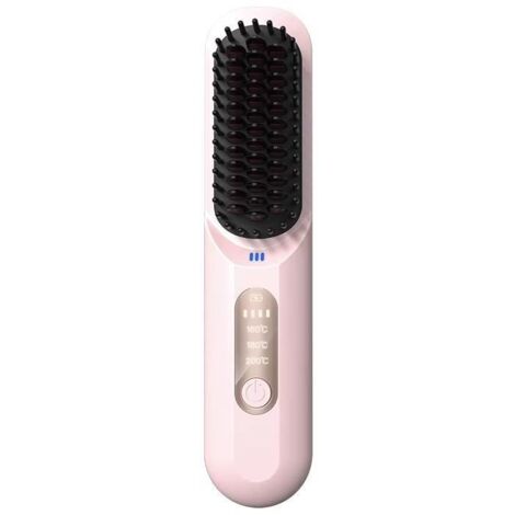 Fer à Lisser Sans Fil Revêtement Titane Diamètre ≤15mm 15 Niveaux Température Fonction Lissage Bouclage Ions Violette Gris Classique Rose Rêve LM-683