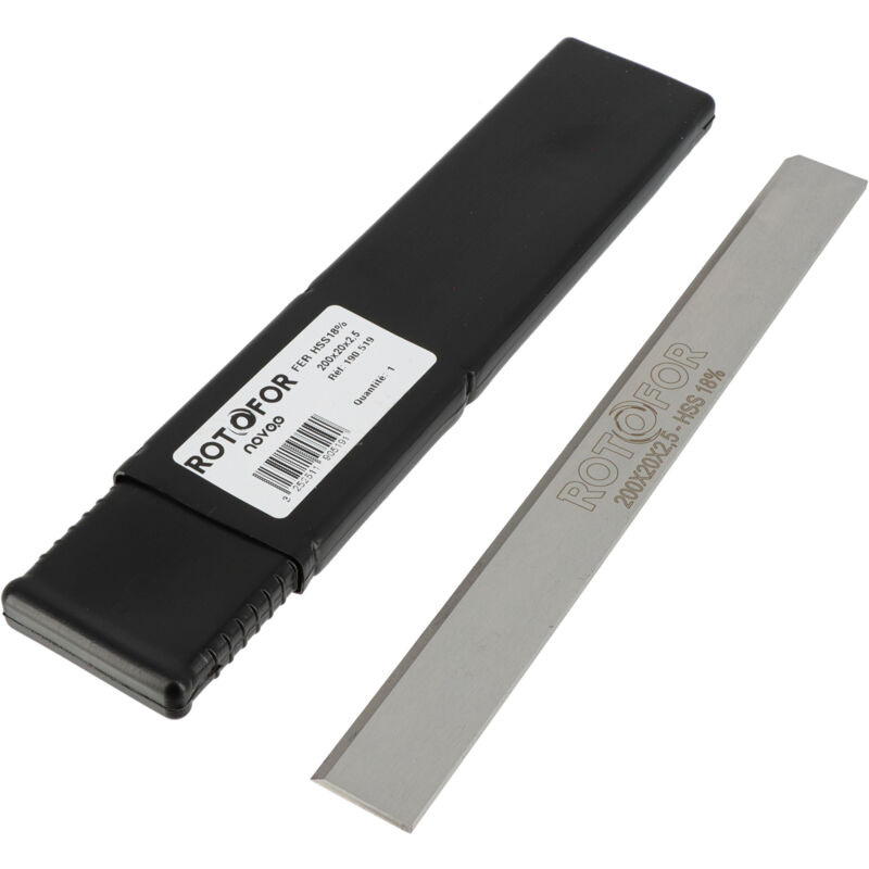 Rotofor - Fer à rabot pour dégauchisseuse raboteuse combiné pro - Acier hss 18% tungstène - Spécial bois durs et exotiques - réaffûtable - 310 x 20 x
