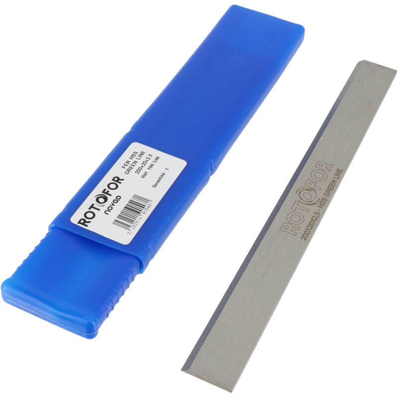 Fer à rabot pour dégauchisseuse / raboteuse / combiné pro - Acier HSS Green Line - Universel tous types de bois - réaffûtable - 410 x 30 x 3