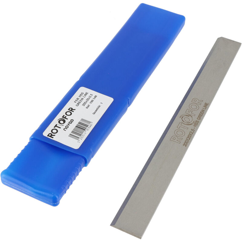 Rotofor - Fer à rabot pour dégauchisseuse / raboteuse / combiné pro - Acier hss Green Line - Universel tous types de bois - réaffûtable - 630 x 30 x 3