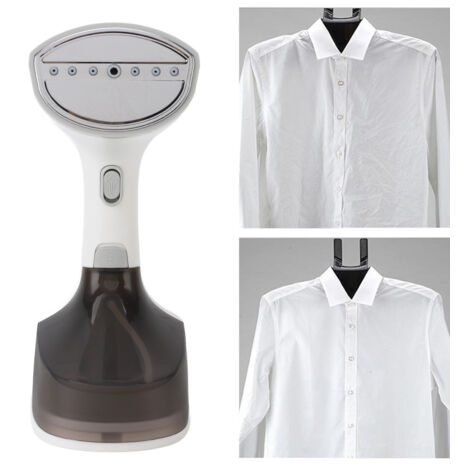 Fer à repasser à vapeur KY 008 1600W 350ml avec panneau stainless steel sans marques et bec aluminium pour voyage et maison.