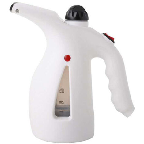 Fer à Repasser avec Brosse Circulaire - Taille Portable avec Vapeur Verticale - Polyvalent PP/PCB Blanc - 632g 10.5x19x21cm