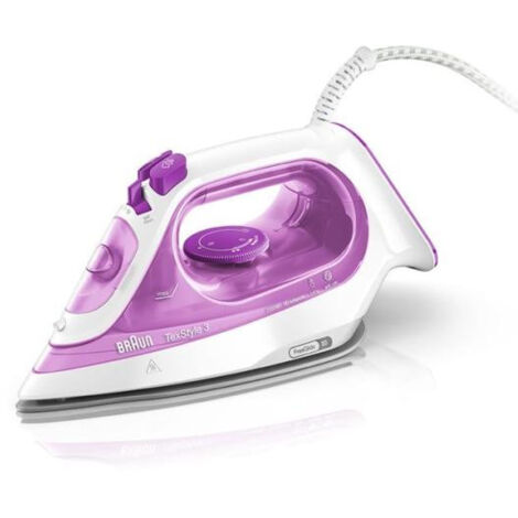 Fer a Repasser Fer Vapeur BRAUN SI3030PU - TexStyle - Systeme anti-tartre - débit vapeur 45g/min
