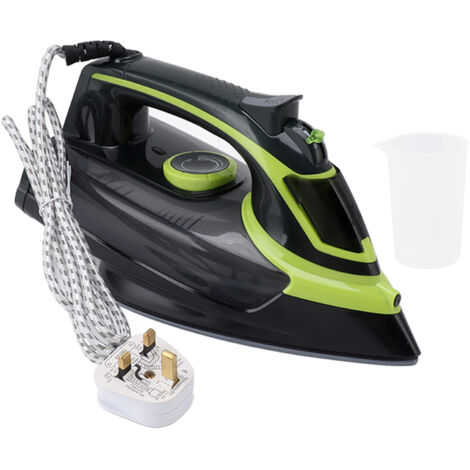 Fer à repasser vapeur portable 2400W avec réservoir d'eau, fonction vapeur et à sec, prise UK 220V