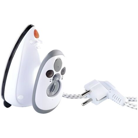 Fer à repasser vapeur - Voyage - 120/230 V - 512 g - Blanc - Compact