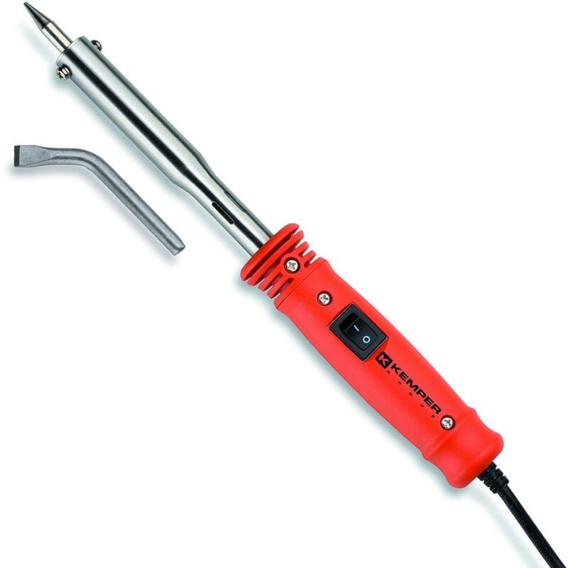 Kemper - Fer à souder 100W - 230V Livré avec 2 pannes Cuivre diam 7.8 mm coudée et droite