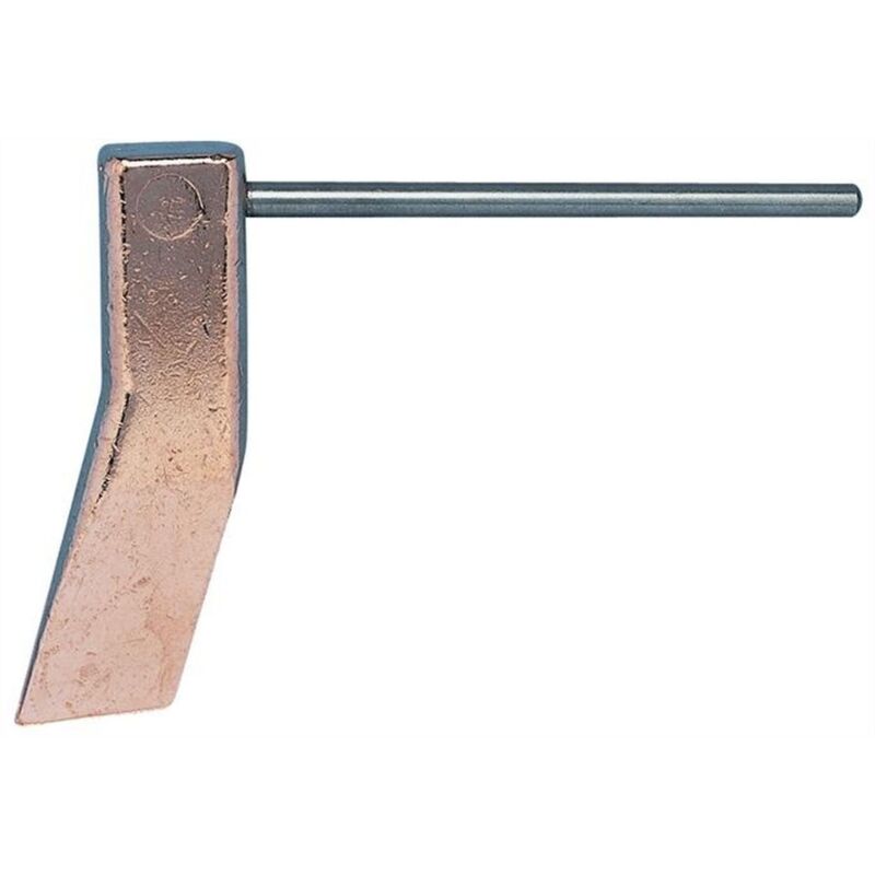 GCE - Fer à souder de couvreur en cuivre, en forme de marteau, coudé, Longeur de la broche 90 mm, Poids 350 kg