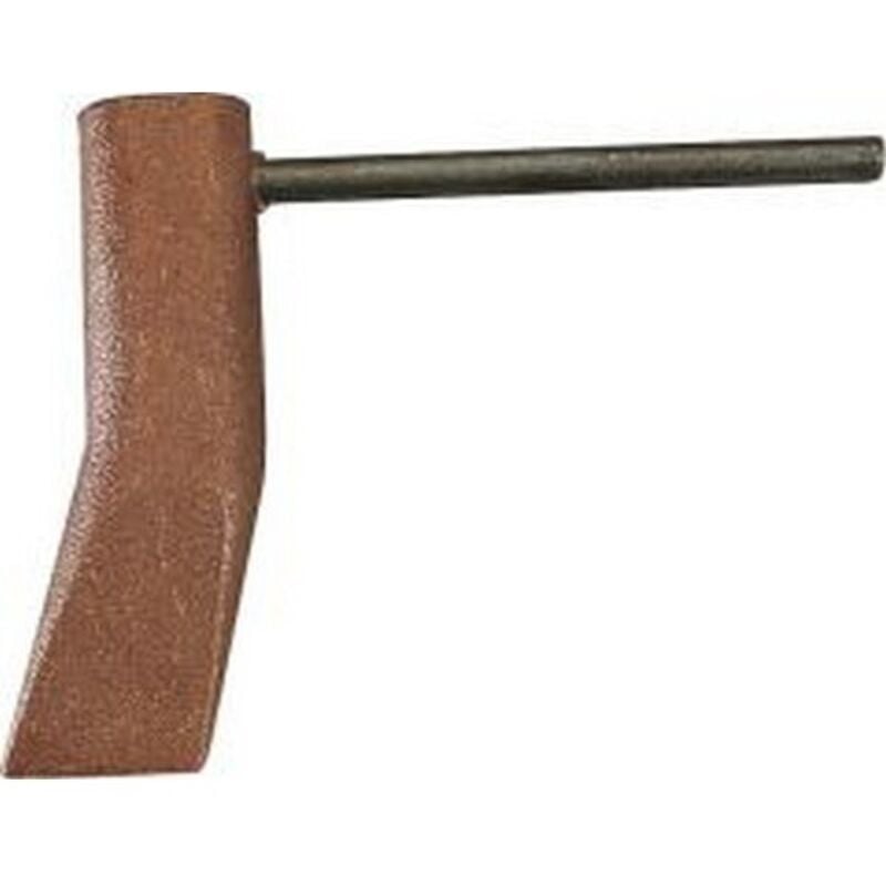 Fer à souder de couvreur en cuivre, en forme de marteau, coudé, Longeur de la broche 90 mm, Poids 500 kg