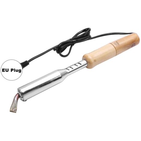 Fer à souder électrique 220 V, 150 W, pistolet à souder avec pointe burineuse et poignée en bois Mini station de soudage (150 W).