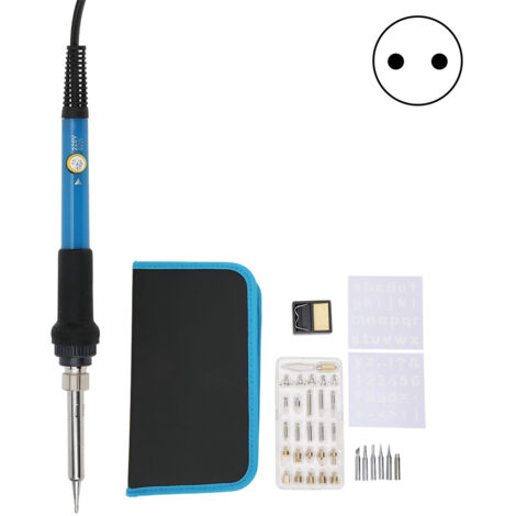 Fer à souder électrique 60W avec stylo pyrograveur pour bois, outil de sculpture et gravure, prise EU 220V
