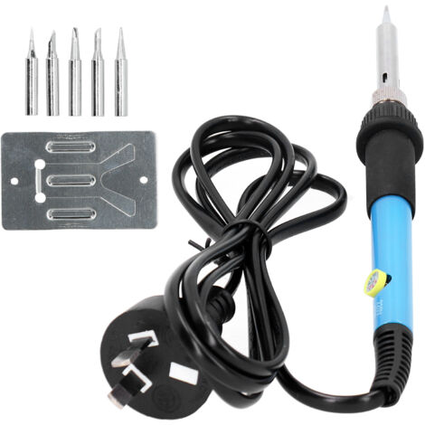 Fer à souder électrique 60W réglable avec 7 accessoires, outil de soudage AC 220V prise AU
