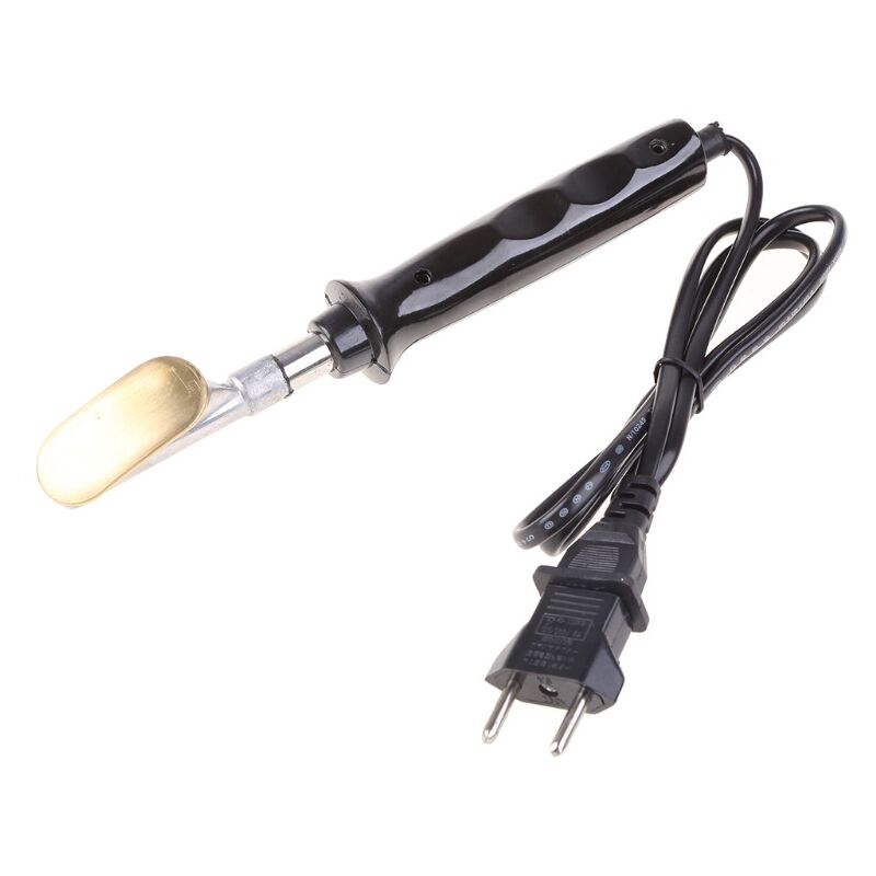 Fer à Souder éLectrique avec PoignéE en Plastique Pointe Plate pour RéParation de Pare-Chocs de Voiture Outils de Soudage à la Main Prise EuropéEnne