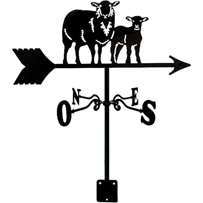 Girouette en métal avec Ornement de Mouton Girouette extérieure Indicateurs de Direction