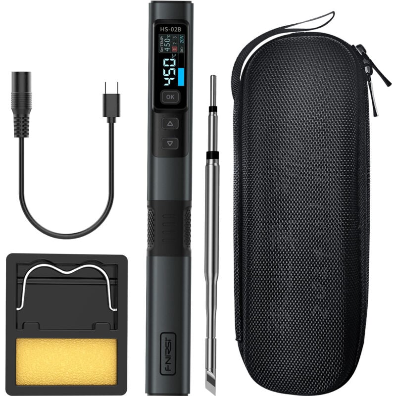 Lifcausal - Fer à souder intelligent fnirsi HS-02 100W station de soudage thermostatique portable stylo à souder entretien à domicile soudage