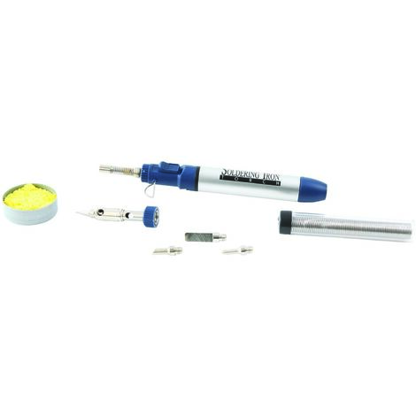 Fer à souder l'étain à gaz autonome + accessoires - EG 0050 - CLAS Equipements