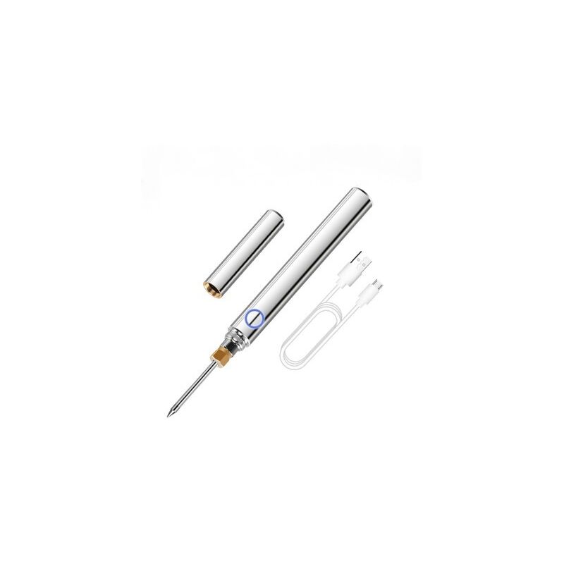 Fer à Souder Sans Fil Portable, Fer à Souder électrique Rechargeable USB, 5V 15W Mini Kit De Fer à Souder Professionnel Chauffage Rapide Fer a Souder