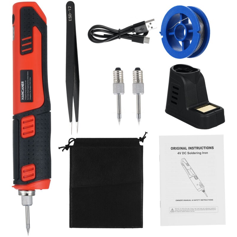 Lifcausal - Fer à souder usb portable 8 w, machine à souder intelligente, kit de fer à souder portatif, outil de soudage sans fil, station de soudage
