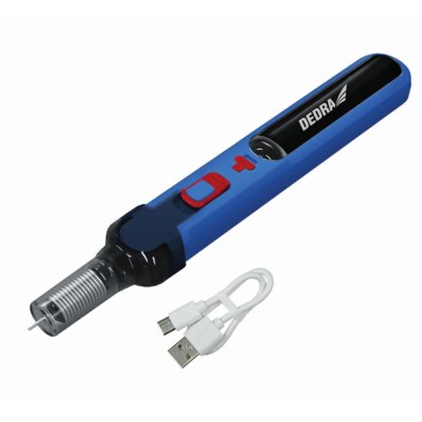 Fer à souder USB sans fil DEDRA - 4 V 2,0 Ah - Précis et rapide