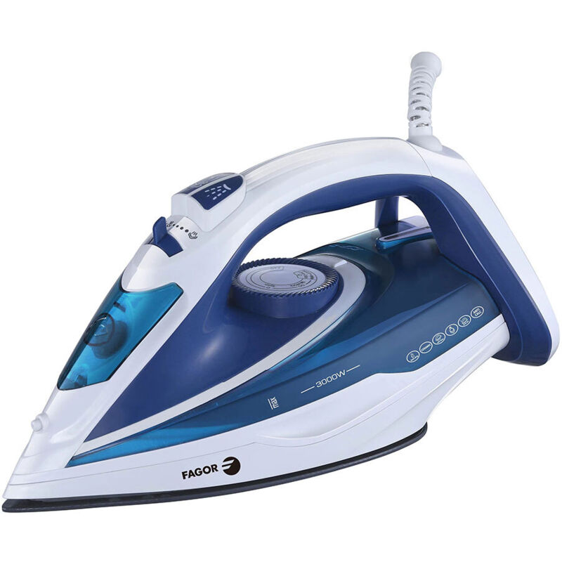 Fer à vapeur 'Comforta' avec plaque céramique 3000W avec différents modes, arrêt automatique et système anti-goutte et anti-calc