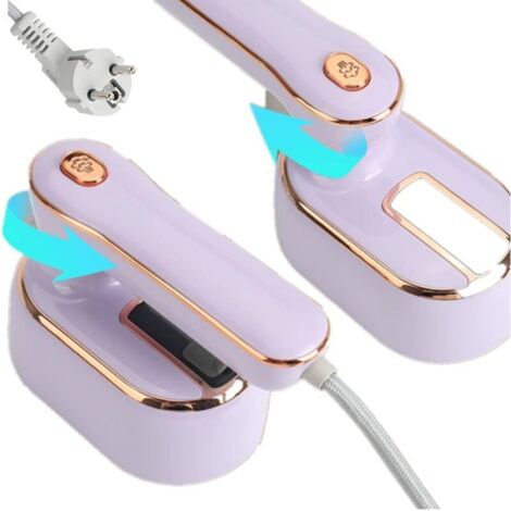 Fer à vapeur mini, 1000 W Mini Fer à vapeur portable Fer à vapeur de ménage portable Fer à vapeur pliable Fer à repasser de voyage pour la maison et les voyages avec grand réservoir d'eau de 100mldyk-