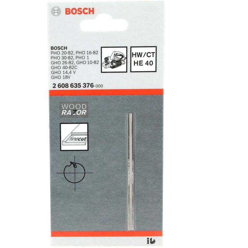 Fer carbure reversible droit 1 82mm rabot bosch