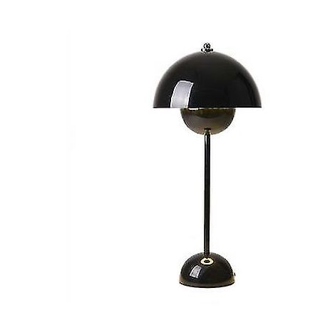 Fer forgé pot de fleurs lampe de table chambre salon chevet lampe de table ménage E27 (noir)