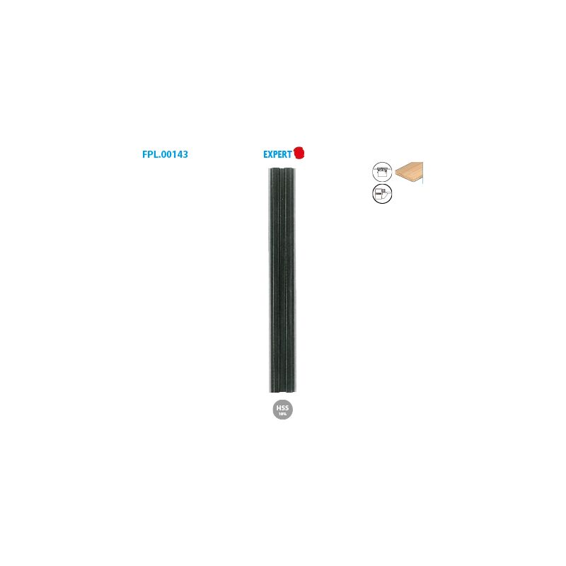 Fers réversibles HSS 18% pour CENTROLOCK Expert Larg. 16 Long. 150 Ep. 3mm